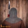 Round Ring Chainmail Classic Coif, Butted, 9 mm 16 gauge, Spring Steel