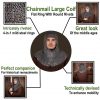 Flat Ring Chainmail Classic Coif, Riveted and Alternating, ID 9 mm, Mild Steel