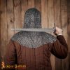 Flat Ring Chainmail Classis Coif, Riveted, ID 9 mm, Titanium