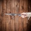 Winged Spear Head Hand Forged from Tough Carbon Steel