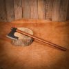 Hand Forged Viking Bearded Axe with Genuine Leather Sheath