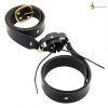 Leather Belt with Lustrous Steel Ring Genuine Leather Sword Hanging Belt
