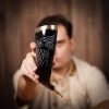 The Fenrir Wolf Drinking Horn with Pure Brass Fittings Handcrafted Genuine Ox Horn