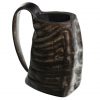 Medieval Viking Horn Tankard Beer Mug Handcrafted Genuine Buffalo Horn