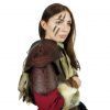 Single Viking Leather Pauldron With Yggdrasil Mjolnir Embossing
