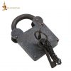 Treasurer Iron Padlock with Chainmail Keychain and Paired Keys