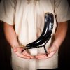Medieval Horn Stand Hand Forged Iron Stand for Drinking Horns