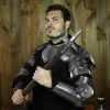 Late Medieval Arm Armor Set with Pauldrons and Arm harness