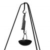 Medieval Hand Forged Iron Kettle Saw Functional Camp Gear
