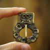 Gothic Belt Buckle Antiqued Brass