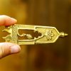 Closed Thistle Pure Solid Brass Belt End Chape
