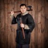 Flat Ring Chainmail Medieval Half Sleeves Shirt Haubergeon, Riveted and Alternating, ID 6 mm, Mild Steel