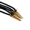 Medieval Pure Brass Aiglets Fabric Black Strings Ideal Clothing Accessory