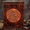 Medieval Journal with Celtic Spiral Design Handcrafted Genuine Leather Diary Notes