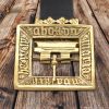 Medieval Eric of Pomerania Leather Belt with Pure Brass Details