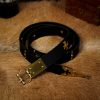 Medieval Leather Belt with Pure Brass Details