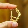 Medieval Small Pure Brass Belt Buckle