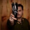 Stallion Drinking Horn with Pure Solid Brass Fittings Genuine Ox Horn