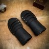 Medieval Leather Gloves Brass Riveted Handcrafted Genuine Leather