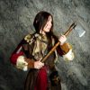 Viking Warrior Axe with Leather Sheath Hand Forged Carbon Steel Head