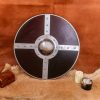 Viking Wooden Shield with Steel Umbo and Fittings