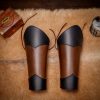 Elvish Leather Bracers Handcrafted Genuine Leather Arm Protection