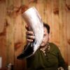 Medieval Viking Large Drinking Horn Handcrafted Genuine Ox Horn