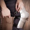 15th Century Archer's Poleyns Knee Armor 16 gauge