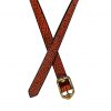 Medieval Leather Belt with Embossed Celtic Knotwork Design