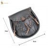 Medieval Sporran with Tied Tassels Belt Bag