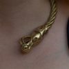 Viking Fenrir Wolf Torc Pure Solid Brass Neck Ring