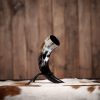 Engraved Rampant Lion Drinking Horn Handcrafted Genuine Ox Horn
