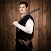 Pirate Genuine Leather Belt with Sword Holder