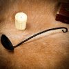 Medieval Viking Hand Forged Iron Ladle Functional Camp Gear