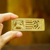 Medieval Lion Pure Solid Brass Belt End Chape Functional Belt Accessory