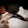 Viking Drinking Horn with Natural Texture Handcrafted Genuine Ox Horn