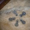 Antique Brass Leather Mounts or Conchos