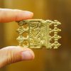 Ornate Viking Pure Solid Brass Belt End Chape