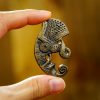 Antique Brass Ravens Paired Mounts Leather and Clothing Accessory