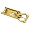 Medieval Closed Thistle Buckle Pure Solid Brass Belt Accessory