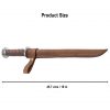 Medieval Rondell Dagger with Genuine Leather Scabbard