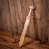 Roman Gladius Handcrafted Wooden Sword with Historical Design