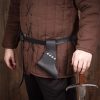 Medieval Leather Angled Frog for Swords and Axes