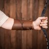 Handcrafted Medieval Archer's Genuine Leather Bracers