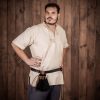 Medieval Drawstring Belt Pouch Crafted from Genuine Suede Leather