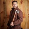 14th Century War Axe with Hand Forged Carbon Steel Head