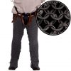 Round Ring Chainmail Leggings Chausses Hoses, Riveted and Alternating, ID 9 mm, Mild Steel