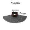 Round Ring Chainmail Aventail, Riveted and Alternating, ID 9mm, Natural