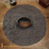 Round Ring Chainmail Aventail, Riveted and Alternating, ID 9mm, Natural