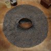 Round Ring Chainmail Aventail, Riveted and Alternating, ID 9mm, Natural